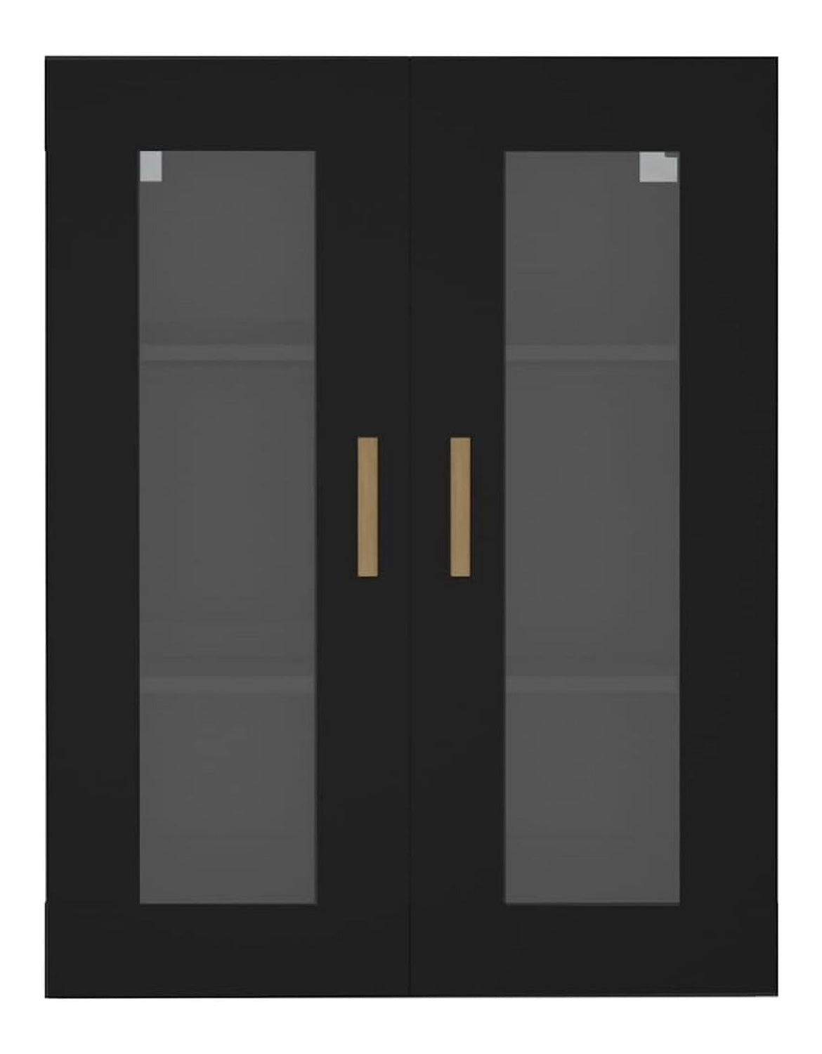 Wandhangeschrank schwarz 69,5 x 34 x 90 cm