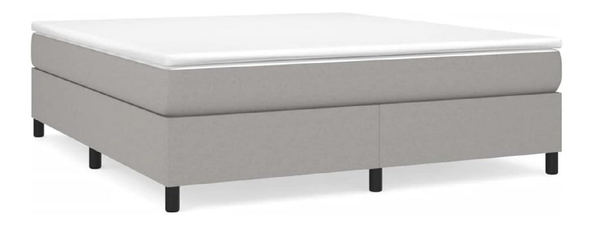 Boxspringbett mit Matratze Bett Doppelbett Polsterbett Bettgestell Bettrahmen Hotelbett Lattenrost Schlafzimmerbett Stoffbett Schlafzimmermobel Designerbett 160 x 200 x 5 cm (B x L x H) Stoff