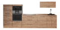 Kuchenzeile Fame-Line, Goldkraft Eiche/Goldkraft Eiche, 340 cm