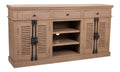 DECO Aparador de Madera y Metal marron 173x41x89