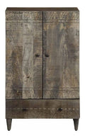 Anrichte aus Massivholz, Mango, 60 x 33 x 100 cm, Schwarz