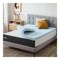 LUCID 3-inch Ventilated Gel Memory Foam Mattress Topper - Queen
