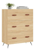 Kommode Eiche Sonoma 69,5 x 34 x 90 cm Holz mehrschichtig