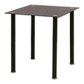 Esstisch- und Stuhl-Set, 5-teilig, Schwarz