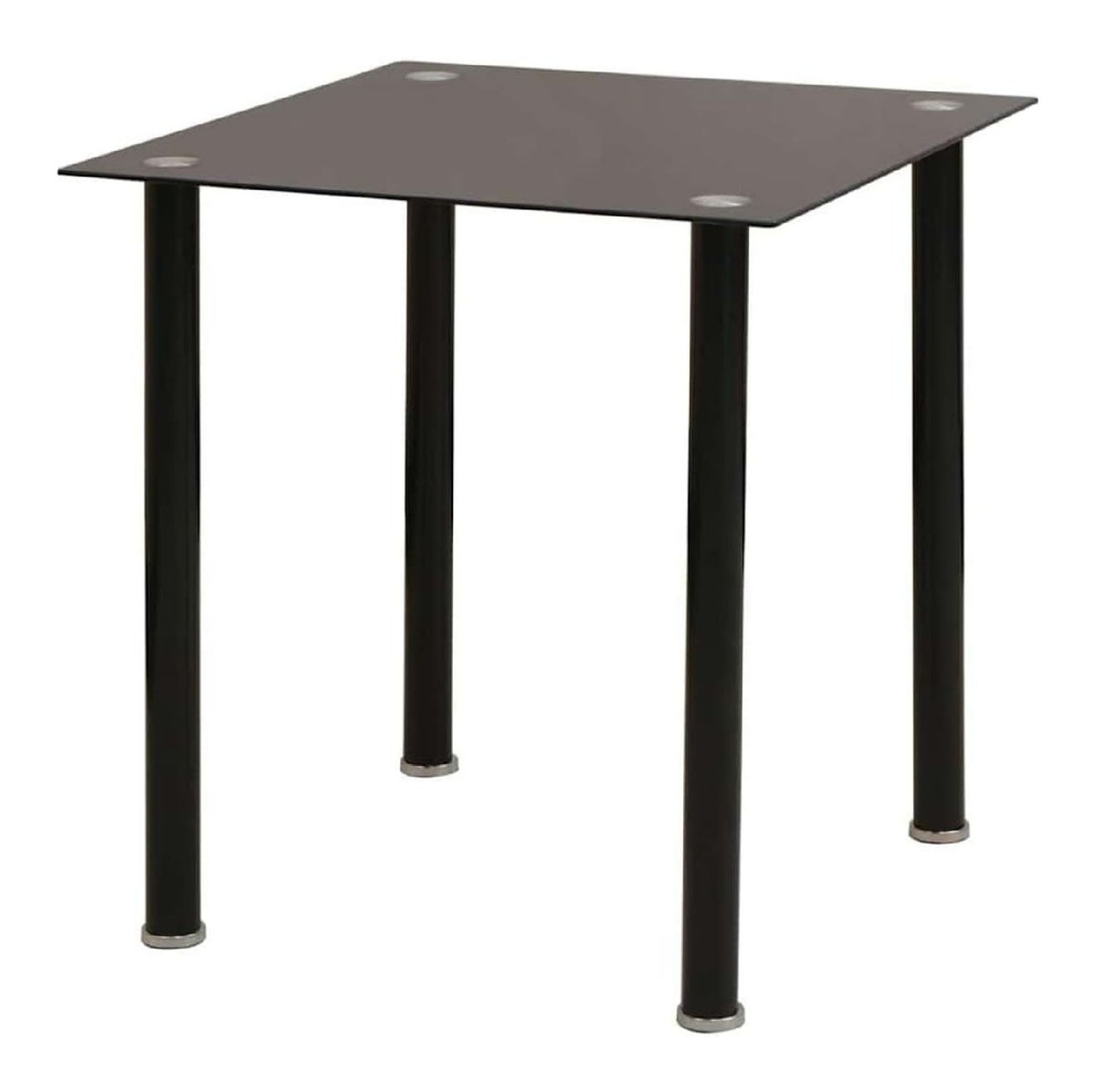 Esstisch- und Stuhl-Set, 5-teilig, Schwarz