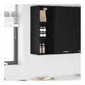 Hangeschrank Schwarz Eichen-Optik Holzwerkstoff 30 x 29,5 x 80 cm moderner Kuchen Hangeschrank mit Stauraum, Aufbewahrung, Tur und Einlegeboden fur Kuche und Vorratsschrank