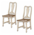 Stuhl 2er Set Harold, wei /braun
