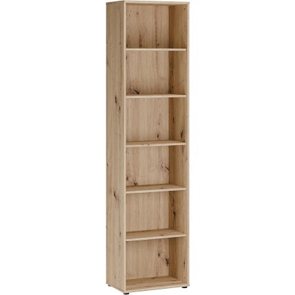 B¨¹cherregal mit 6 Fachern aus Holzwerkstoff in Artisan-Eiche, 54 ¡Á 216,7 ¡Á 34,8 cm