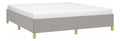 Polsterbett Doppelbett Bett Bettgestell Bettrahmen Lattenrost Ehebett Stoffbett Schlafzimmerbett Schlafzimmermobel Hellgrau 180 x 200cm Stoff