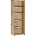 B¨¹cher- und Aktenregal mit 4 Einlegeb?den aus Holzwerkstoff in Artisan-Eiche, 54 ¡Á 149,5 ¡Á 34,8 cm