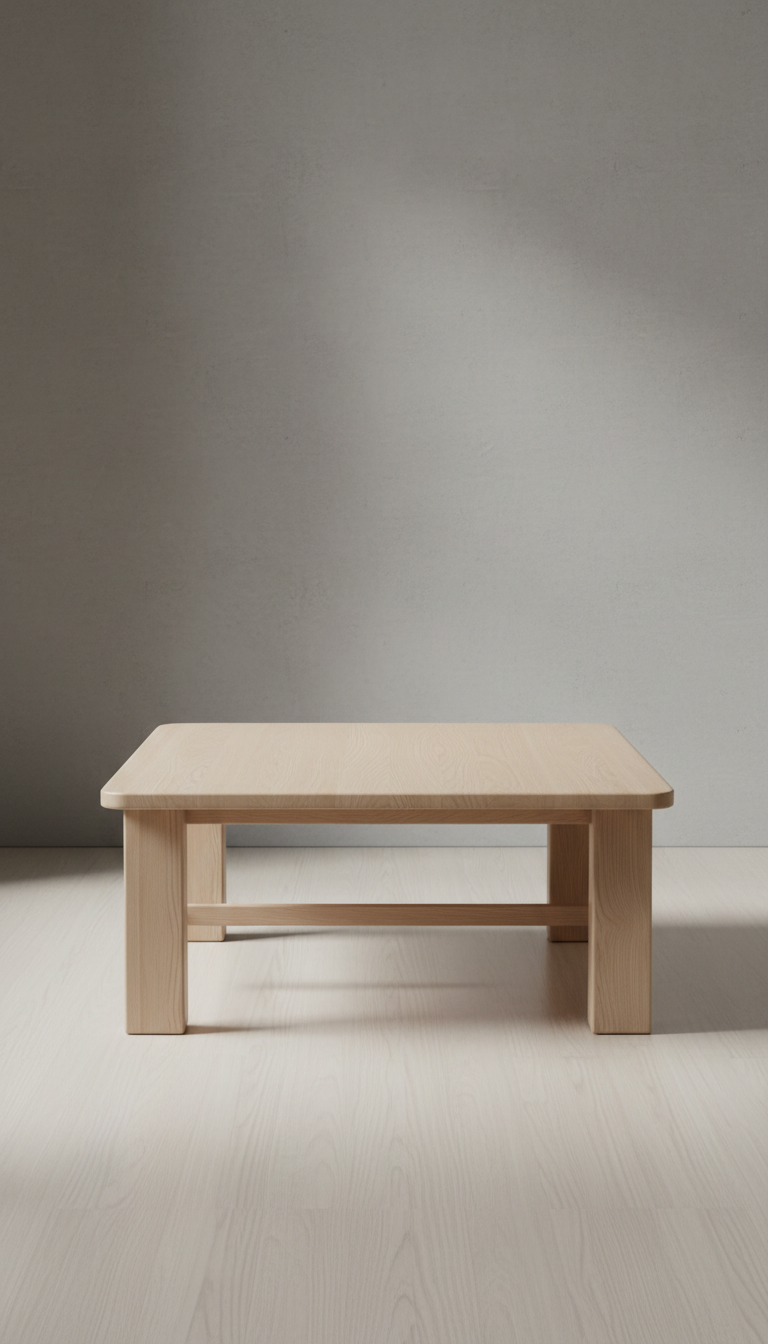 Minimalistischer Couchtisch aus Esche