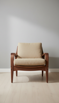Lounge Chair aus klassischem Nussbaum