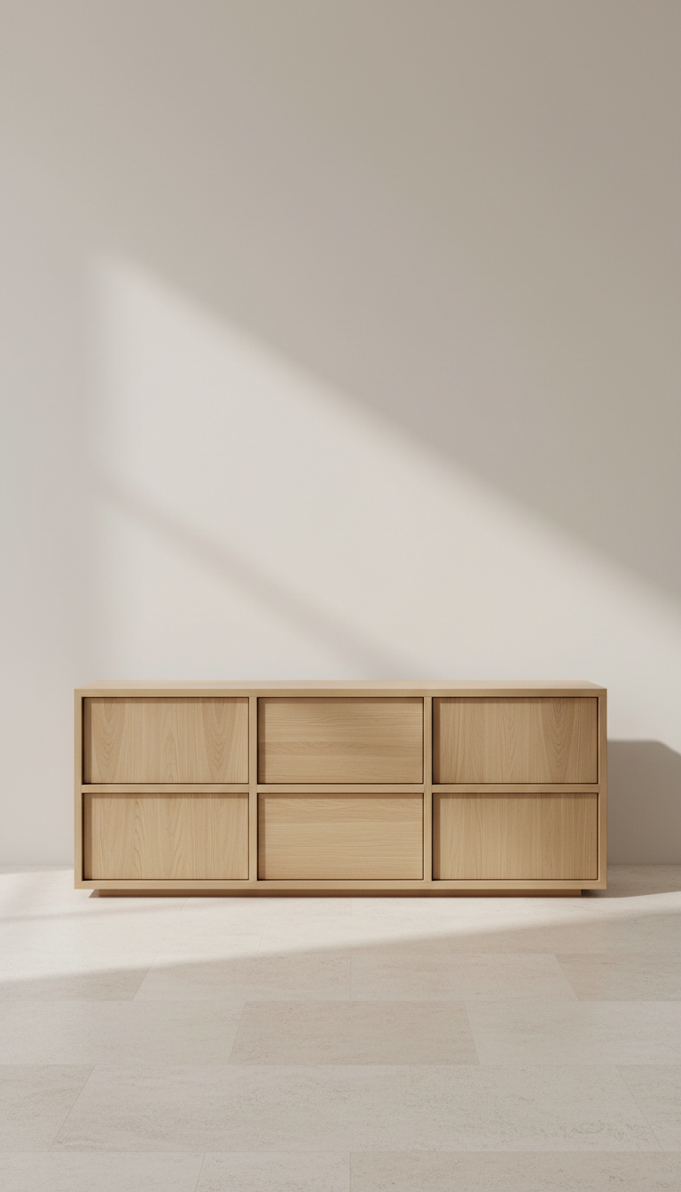 Sideboard aus heller Eiche, modular